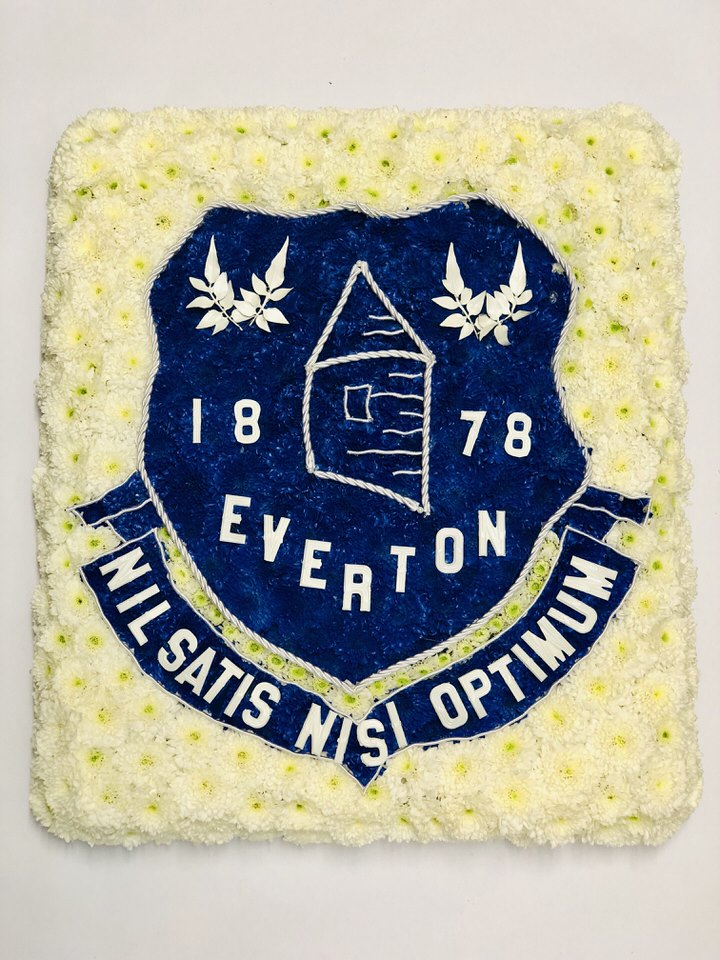 Everton Football Club Flag Funeral Flowers